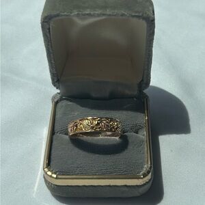 Vintage Black Hills Gold Men's Wedding Band 10K Gold